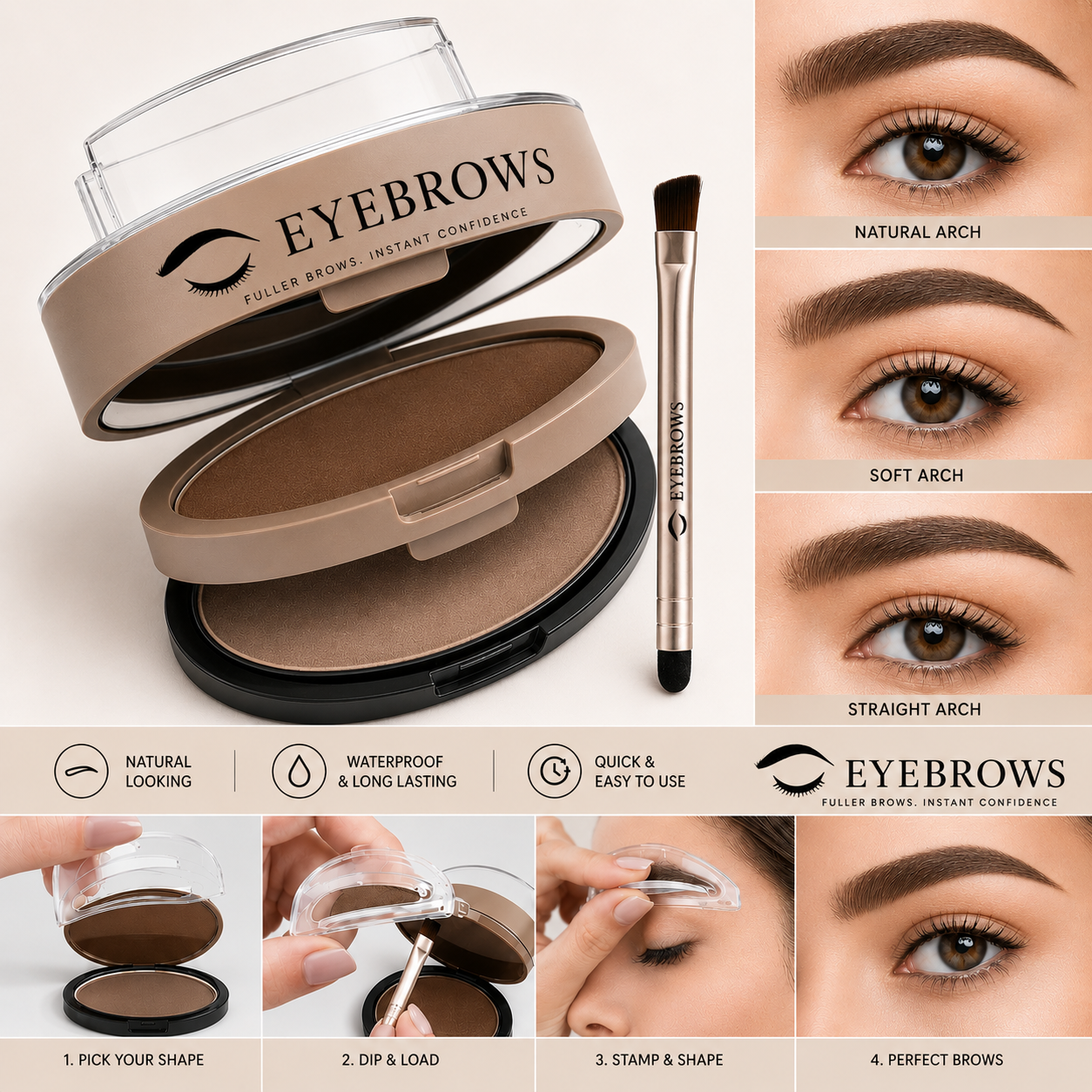 Snappbrow — The brow stamp that gives you symmetrical brows in 5 seconds
